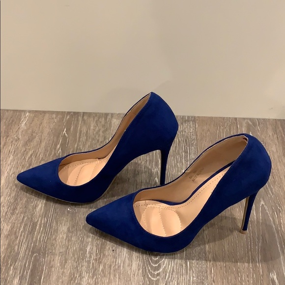 LolaShoetique Blue Suede Size 7 - Picture 5 of 7